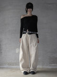 Rats Cut Cotton Balloon Pants