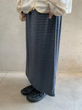 Tuque Stripe Banding Long Skirt