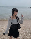 Vtan Strap Pleats Skirt