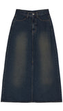 Bai Denim Long Skirt