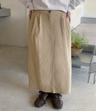 Kumil Banding Span Pintuck Long Skirt