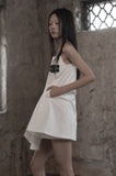 [mnem] Buckle Nylon Midi Dress