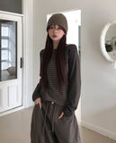 Marty Stripe Raglan Button Long Sleeve