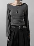 Sherry Layered Boat Neck Tee