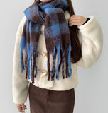 Soft Check Balaclava Muffler