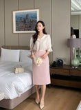 Meli Tweed H-Line Skirt