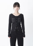 CARGO POCKET CARDIGAN