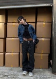 THREE POINT PINTUCK DENIM