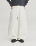 [BAONHAUS] Okone cut cotton wide balloon pants
