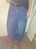 Ain Semi-Balloon Fit Wide Denim Pants