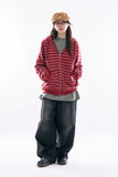 Applique lined denim pants