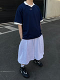 Plain Over Soccer Collar Tee
