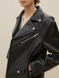 Lambskin Snap Rider Jacket