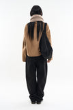 Soft ribbed knit muffler