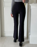 Rebelo High Waist Brushed Bootcut Banding Pants
