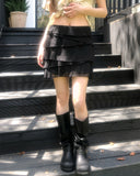 Morin Wavy Layer Frill Skirt
