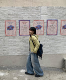 Kirenno Crop Two-Way Knit Hood Zip-Up