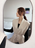 Bagueto V-Neck Knit Vest Cardigan
