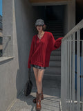 Little V-neck Cable Knit