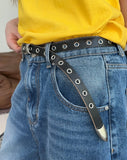 Ratton Crack Long Eyelet Leather Belt