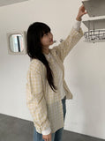 Petite Over Check Shirt