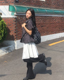 Dupont Frill Short Sleeve Blouse