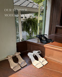 Yuloa Square Strap Mule Shoes