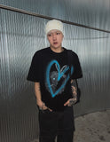 Bullet heart rabbit short sleeve T-shirt