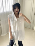 Kiron Half Zip Up Nylon Balloon String Sleeveless One Piece