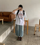 Ilang Lettering Over Short Sleeve Tee