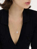 Essence Silver (W) Moissanite Bain Necklace