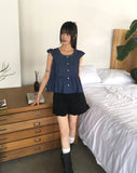 Siwa Dot Frill Blouse