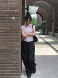 Torren Cap Sleeve Collar Short Sleeve Blouse Shirt