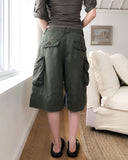 Niro Out Pocket Roll-Up Bermuda Pants