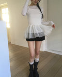 Niall Chiffon Tulle Tiered Layered Sleeveless One Piece