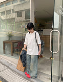 Meiku Carina Pocket Washed Denim Pants