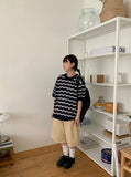 [unisex] Peribi Round Wave Short Sleeve Knit