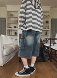 Vint Cargo Bermuda Denim Pants