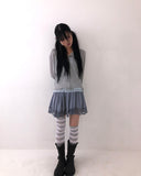 Putine Lace Satin Mini Skirt