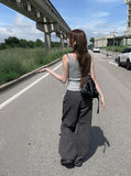 Mue Button Ribbed Sleeveless