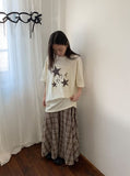 [unisex] Yuuji Star Printing Dot Short Sleeve Tee