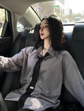 Silk Stripe Classic Shirt