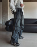 Terne Line Denim Parachute Pants