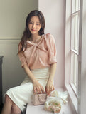 Natale Pin Tuck Shirring Wrap Skirt