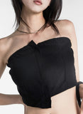 Zipper Slide Tube Top
