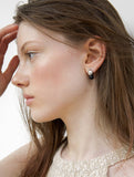 Subni Silver (W) Luciel Onyx Earrings