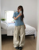 Pop Roundy Unbalance Check Shirt
