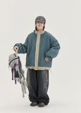 [BAONHAUS] Two-ton color reversible fleece jacket