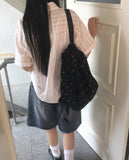 [MADE] Vines Stripe See-through Short Sleeve Shirt