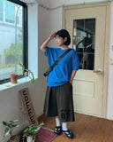 [unisex] Sdelli Track Pigment Banding Bermuda Pants